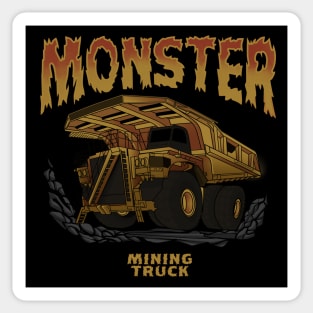 Monster Mining Truck Sticker